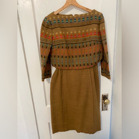 Vintage wool dress - Saks Fifth Avenue - Picture 1 of 4